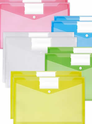 ENVELOPE FOLDER WITH PRESS BUTTON
