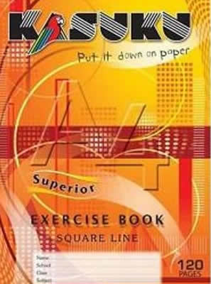 A4 120 PAGES SQUARE RULED KASUKU