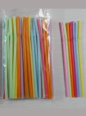 COLOURED STRAWS – 10 PC PACK