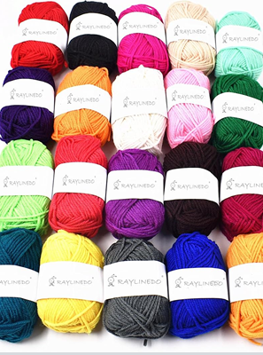 ASSORTED YARN – 3 PC SET