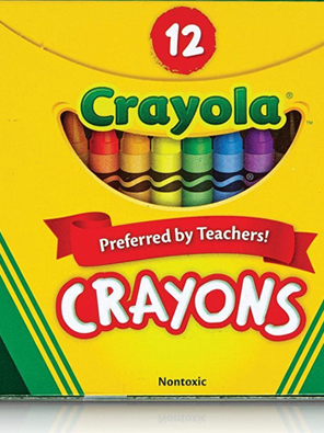 CRAYOLA WAX CRAYONS – REGULAR – 12 PCS