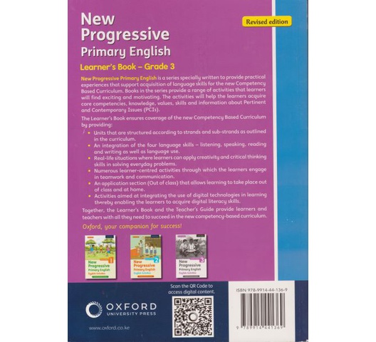 NEW PROGRESSIVE PRIMARY ENGLISH – GRADE 3